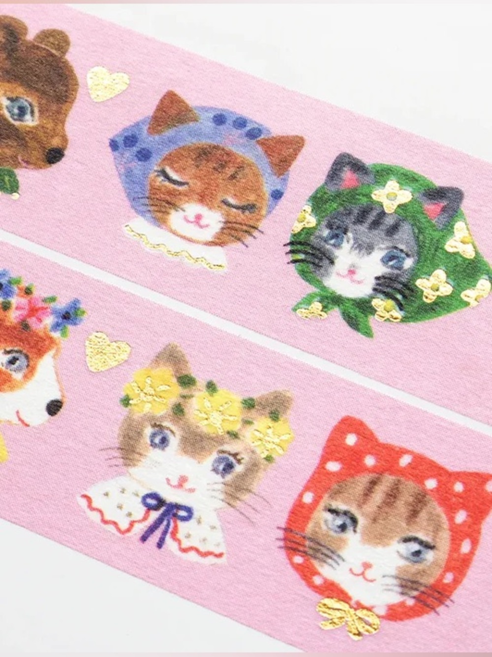 Cozyca Products x Aiko Fukawa Foil Stamped Masking Tape Roll - Niko Niko